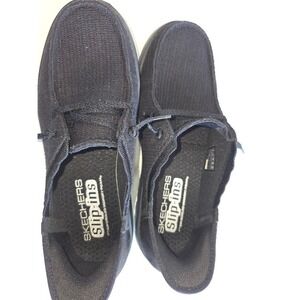 Skechers Slip-ins Hands Free Relaxed Fit Black Loafer‎ Comfort Shoes
